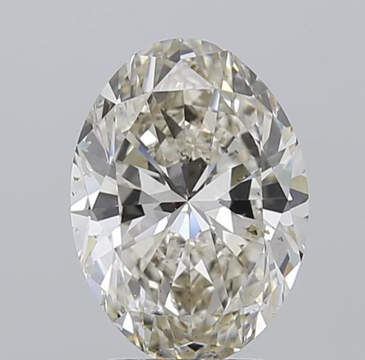 3.01 ct Oval Faint Brown natural diamond