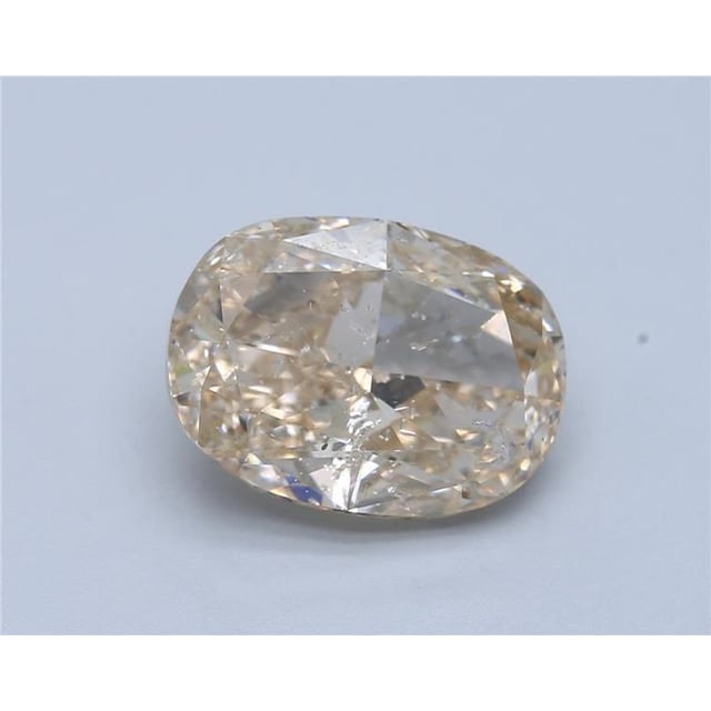 8.04 ct Cushion Fancy Light Yellow Brown natural diamond