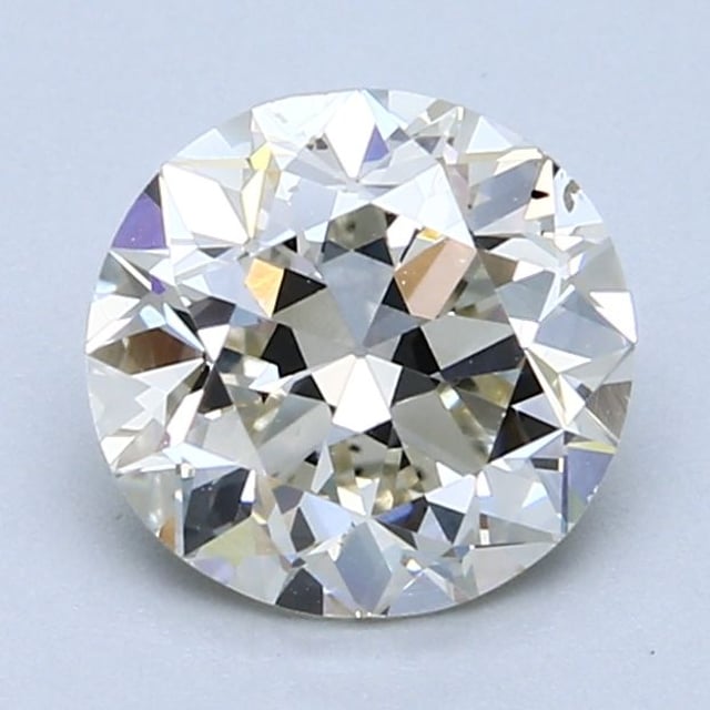 2.10 ct round champagne diamond, GIA K · Faint Brown