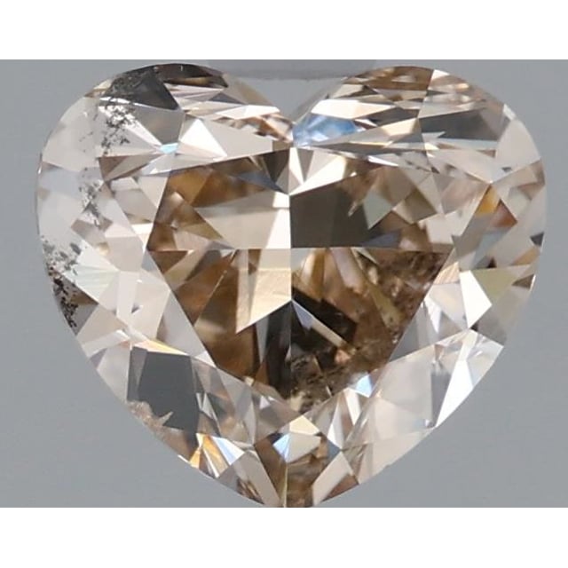 1.54 ct Heart Fancy Light Yellowish Brown natural diamond