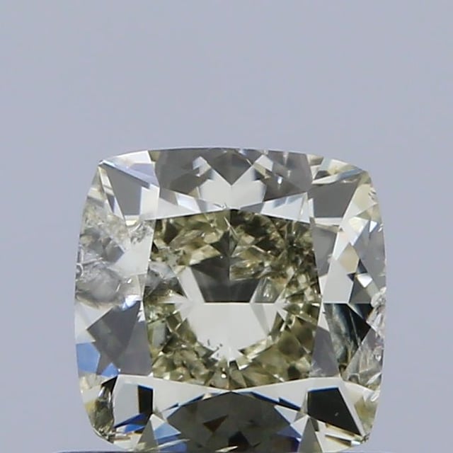 0.70 ct Cushion Fancy Yellow Brown natural diamond