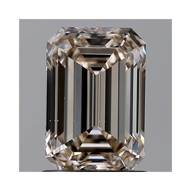 1.25 ct Emerald M · Faint Brown natural diamond