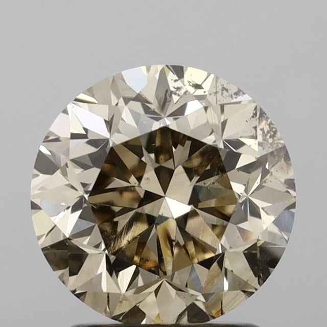 2.00 ct Round Fancy Light Brown natural diamond