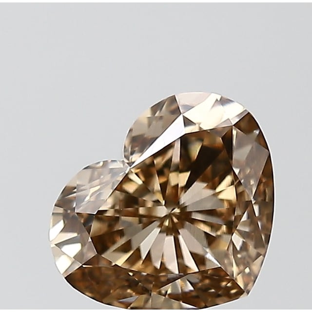 2.02 ct Heart Fancy Yellow Brown natural diamond