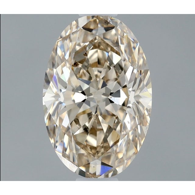 0.63 ct Oval N · Very Light Brown natural diamond