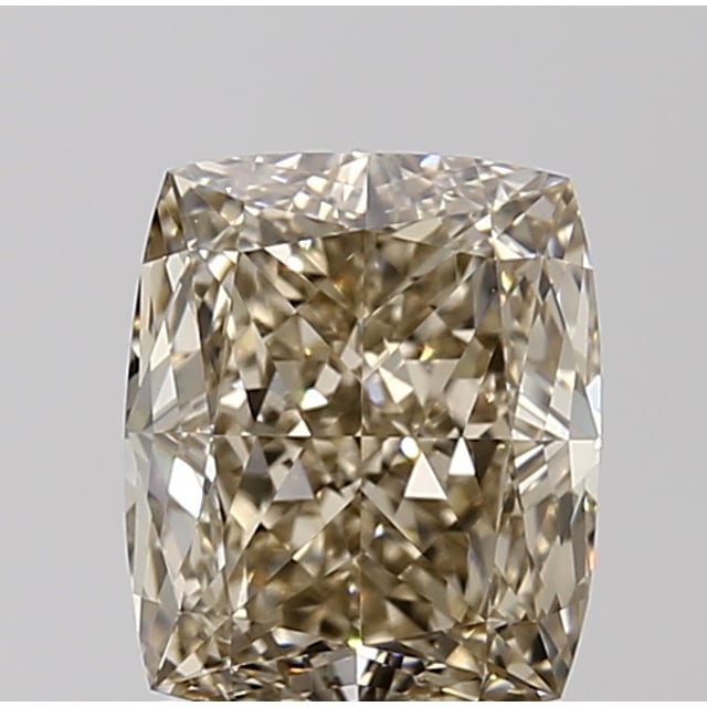 1.51 ct Cushion Fancy Light Yellowish Brown natural diamond