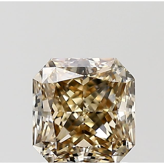 1.51 ct Radiant Fancy Yellowish Brown natural diamond