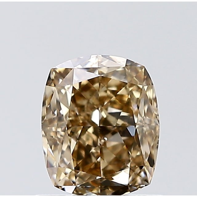 1.09 ct Cushion Fancy Yellowish Brown natural diamond