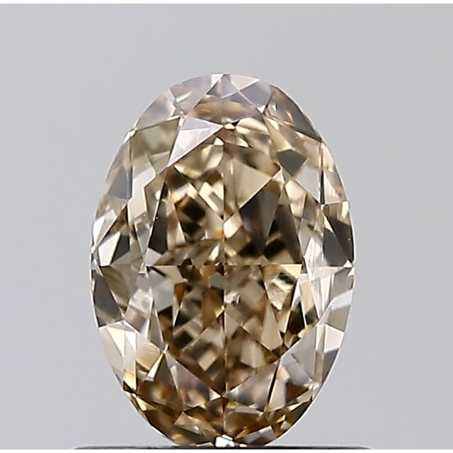 1.00 ct Oval Fancy Light Yellowish Brown natural diamond