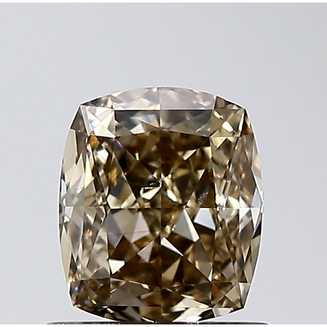 1.01 ct Cushion Fancy Yellowish Brown natural diamond