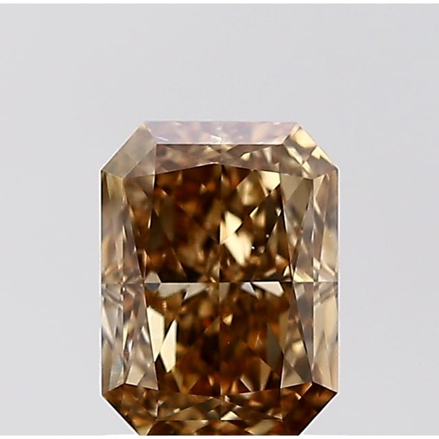 1.32 ct Radiant Fancy Yellow Brown natural diamond