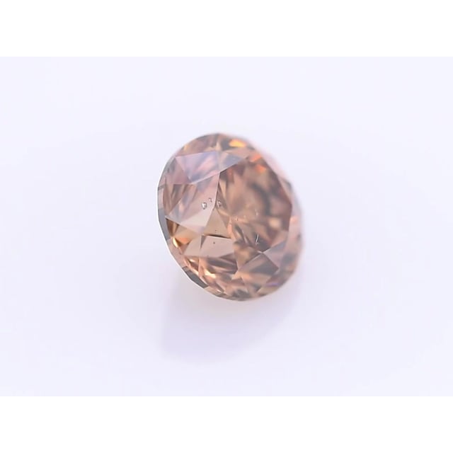 3.23 ct Round Fancy Yellow Brown natural diamond