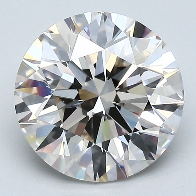 2.50 ct Round K · Faint Brown natural diamond
