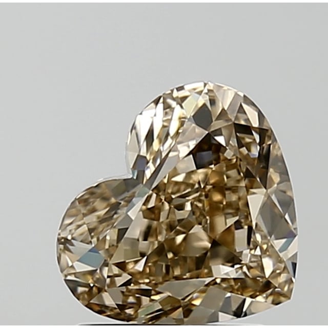 1.90 ct Heart Fancy Yellowish Brown natural diamond