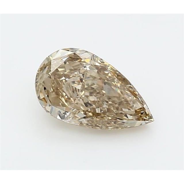 2.31 ct Pear Fancy Yellow Brown natural diamond
