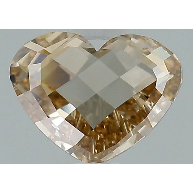 1.00 ct Heart Fancy Yellowish Brown natural diamond