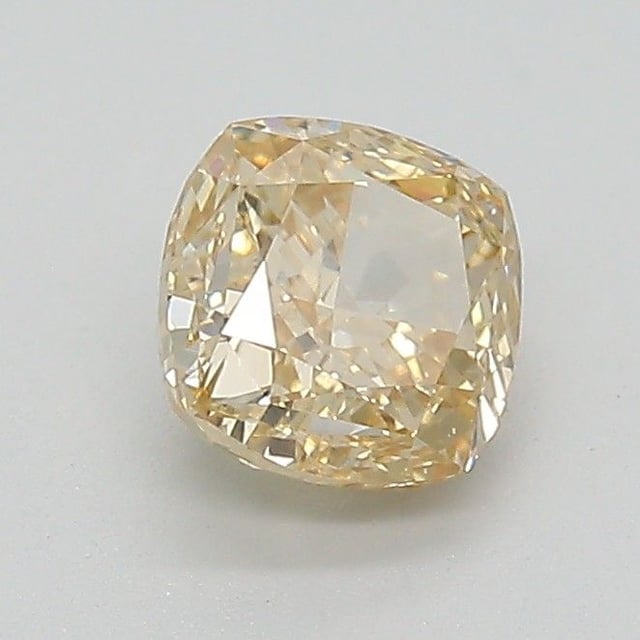 1.01 ct Cushion Fancy Yellow Brown natural diamond