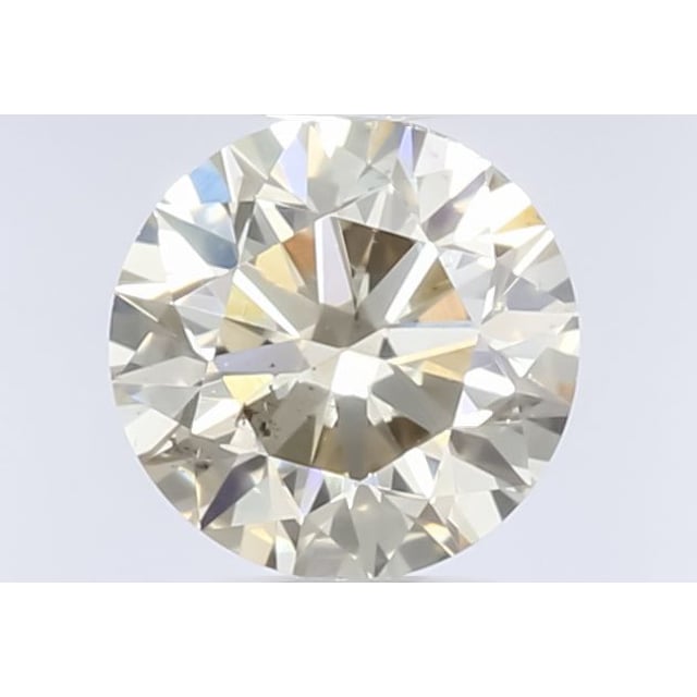 0.52 ct Round Fancy Light Yellow Brown natural diamond