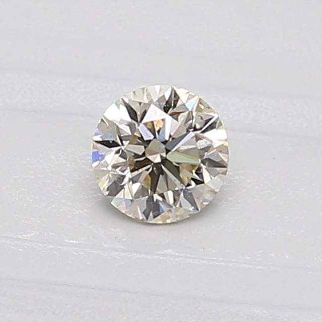 0.30 ct Round N · Very Light Brown natural diamond