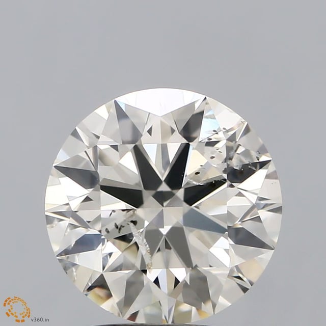2.05 ct Round L · Faint Brown natural diamond