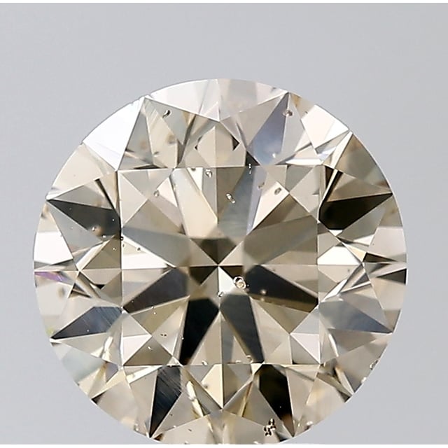 3.01 ct Round W · Light Brown natural diamond