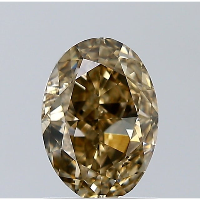 1.50 ct Oval Fancy Yellowish Brown natural diamond