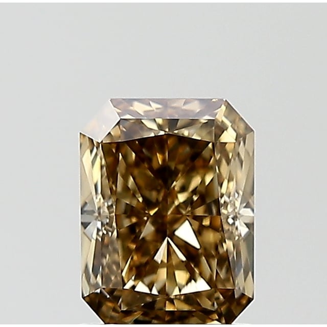 1.20 ct Radiant Fancy Yellow Brown natural diamond