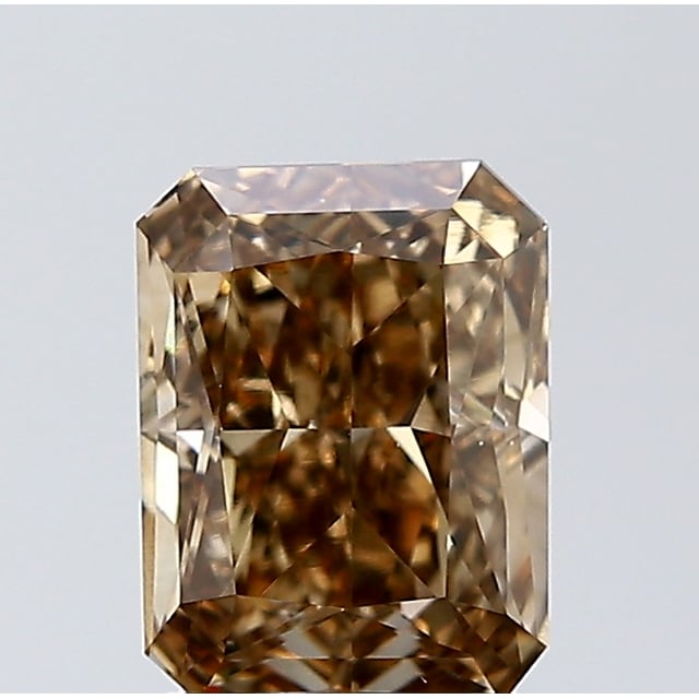 1.80 ct Radiant Fancy Yellow Brown natural diamond