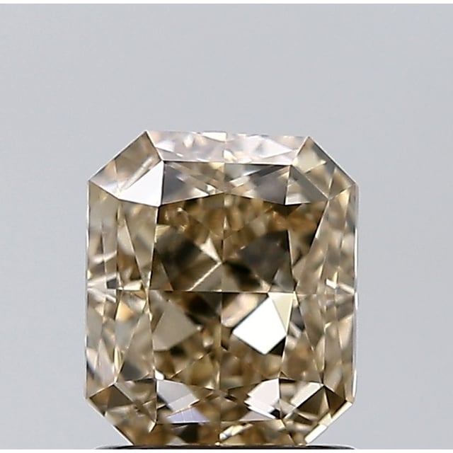 1.50 ct Radiant Fancy Light Yellowish Brown natural diamond