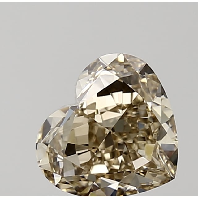 1.30 ct Heart Fancy Yellow Brown natural diamond
