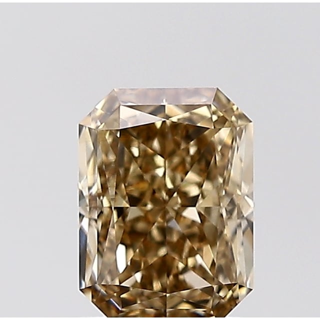 1.33 ct Radiant Fancy Yellowish Brown natural diamond