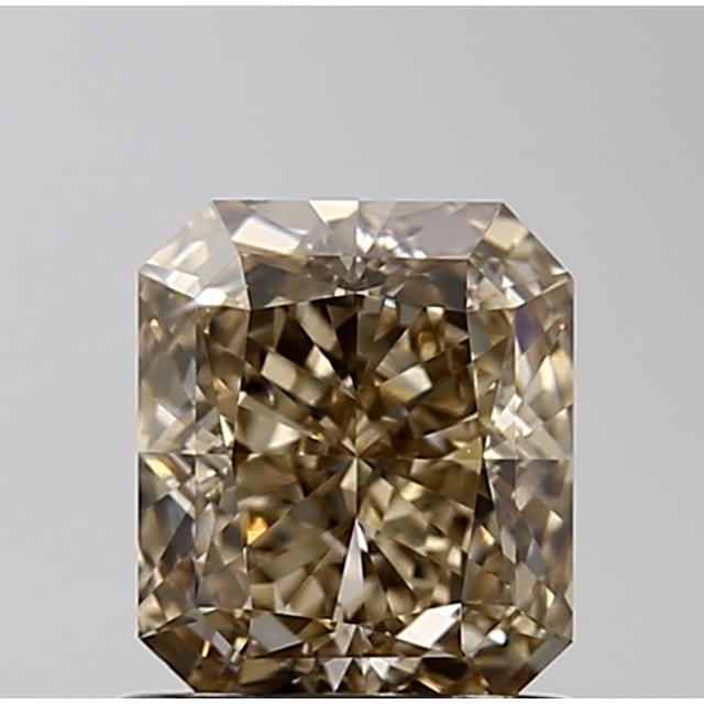 1.07 ct Radiant Fancy Yellowish Brown natural diamond