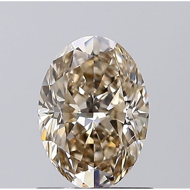 1.01 ct Oval W · Light Brown natural diamond
