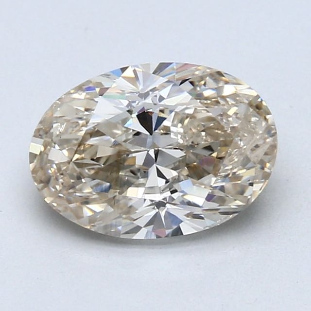 2.00 ct Oval N · Very Light Brown natural diamond
