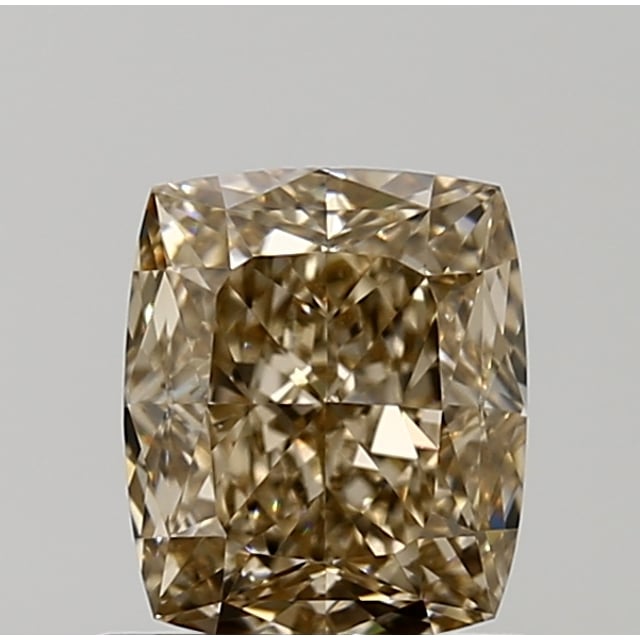 1.01 ct Cushion Fancy Yellowish Brown natural diamond