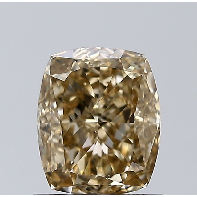 1.02 ct Cushion Fancy Yellowish Brown natural diamond