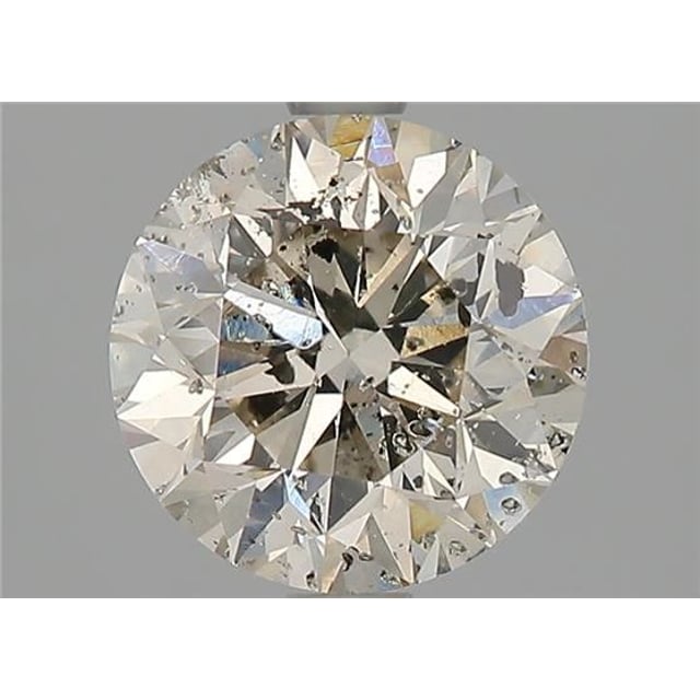 1.71 ct Round L · Faint Brown natural diamond