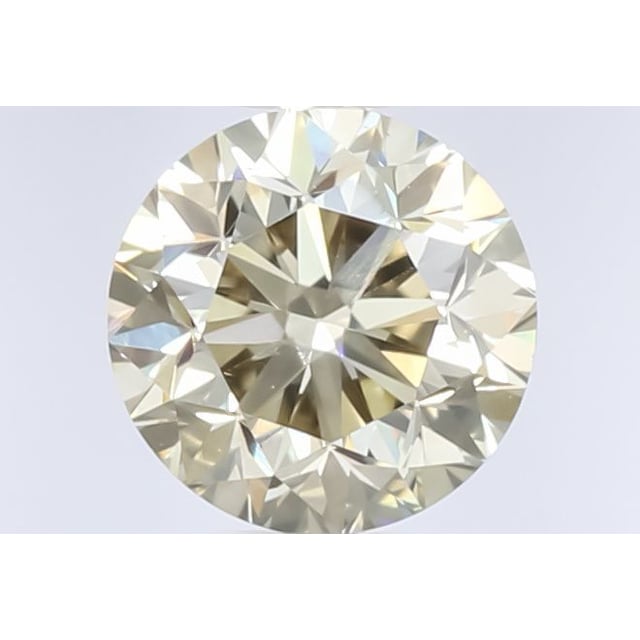0.65 ct Round Fancy Yellow Brown natural diamond