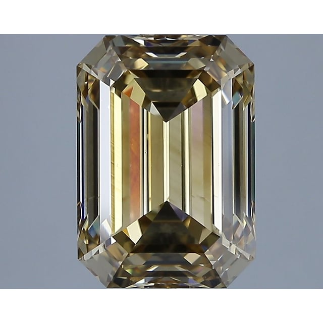 3.42 ct Emerald Fancy Yellowish Brown natural diamond
