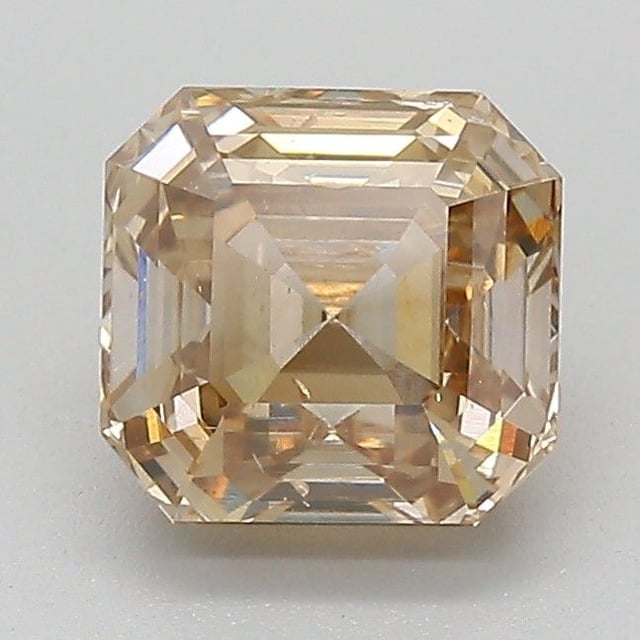 1.61 ct Asscher Fancy Yellowish Brown natural diamond