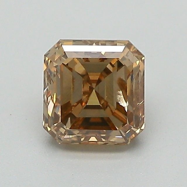1.01 ct Asscher Fancy Yellow Brown natural diamond
