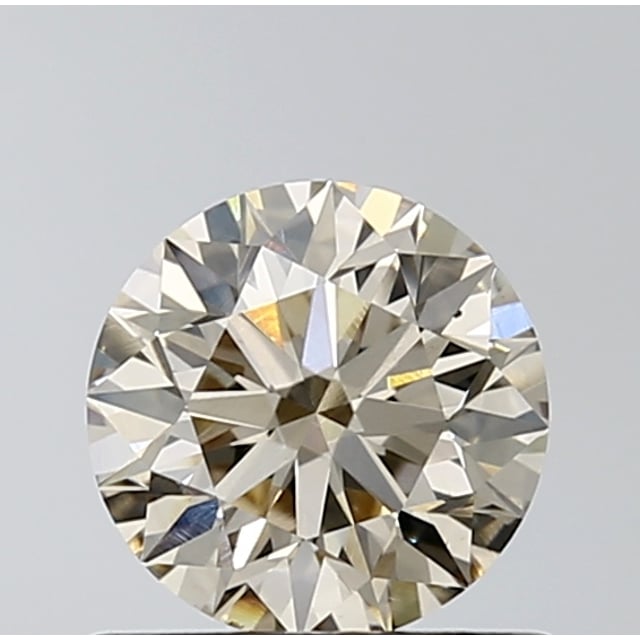 0.71 ct Round Q · Very Light Brown natural diamond