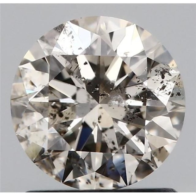 1.01 ct Round M · Faint Brown natural diamond