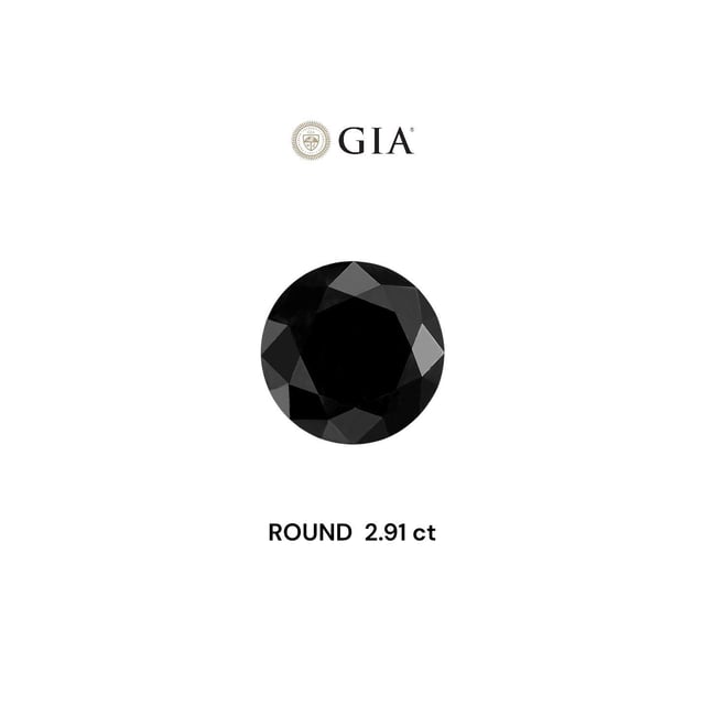 2.91 ct Round Fancy Brown natural diamond