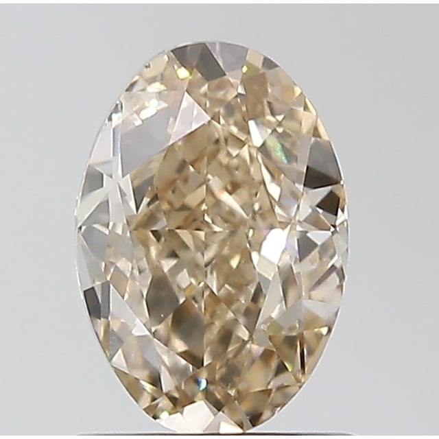 1.00 ct Oval Fancy Yellow Brown natural diamond