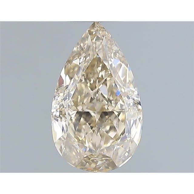 1.00 ct Pear Fancy Light Yellow Brown natural diamond