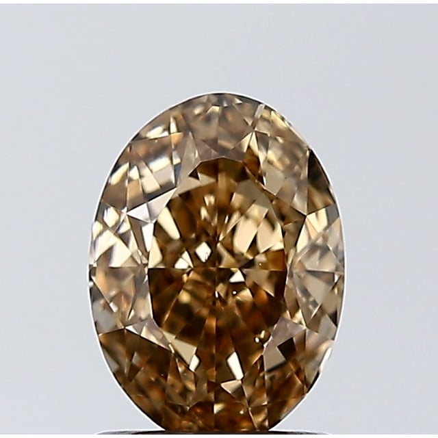 1.21 ct Oval Fancy Yellow Brown natural diamond