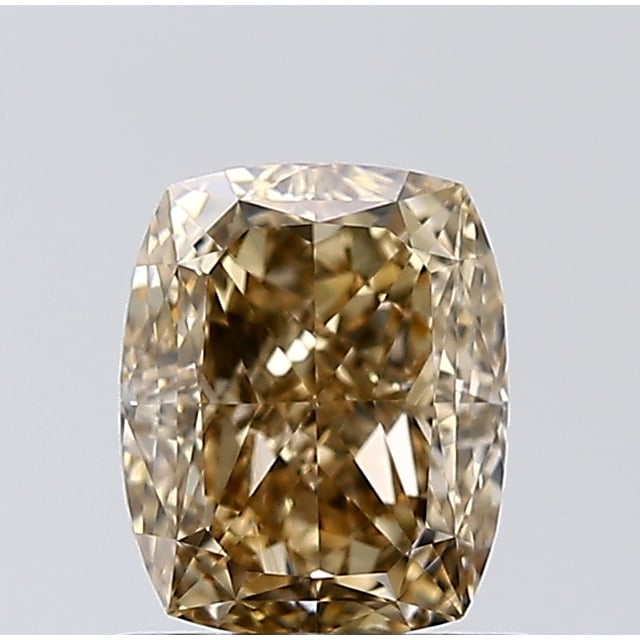1.13 ct Cushion Fancy Yellow Brown natural diamond