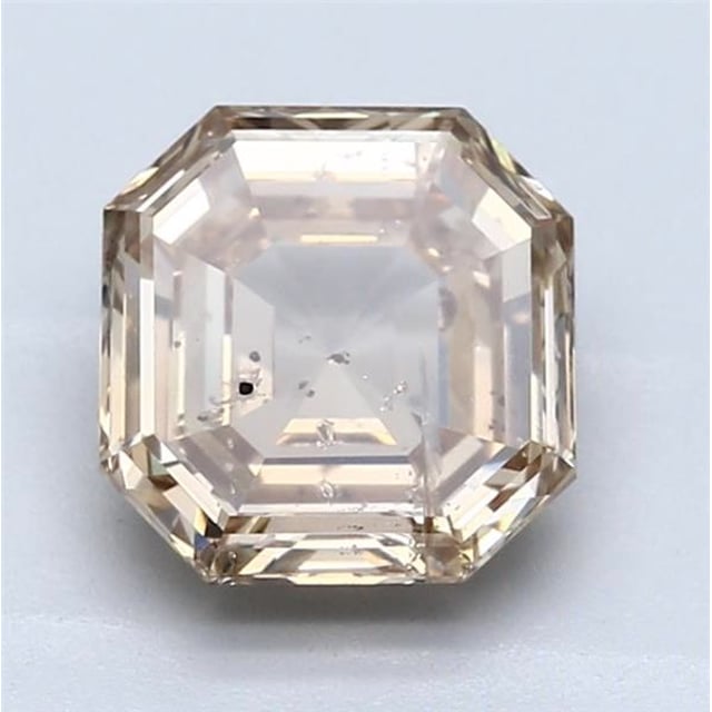 2.60 ct Asscher Fancy Yellow Brown natural diamond