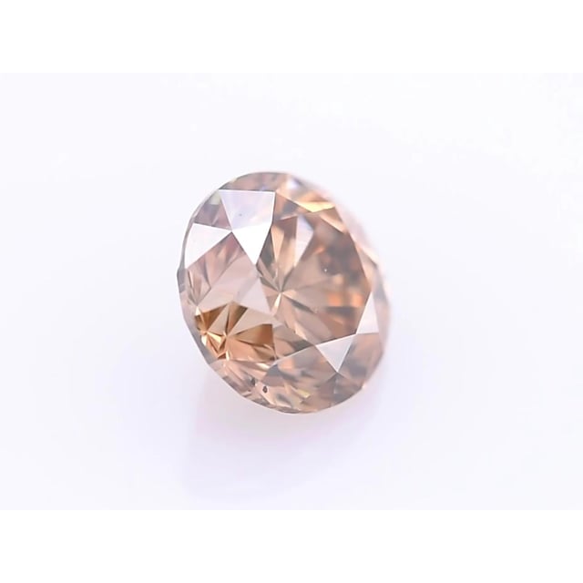 3.60 ct Round Fancy Yellow Brown natural diamond